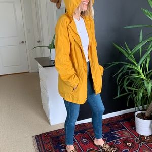 Ci Sono Yellow Raincoat Jacket